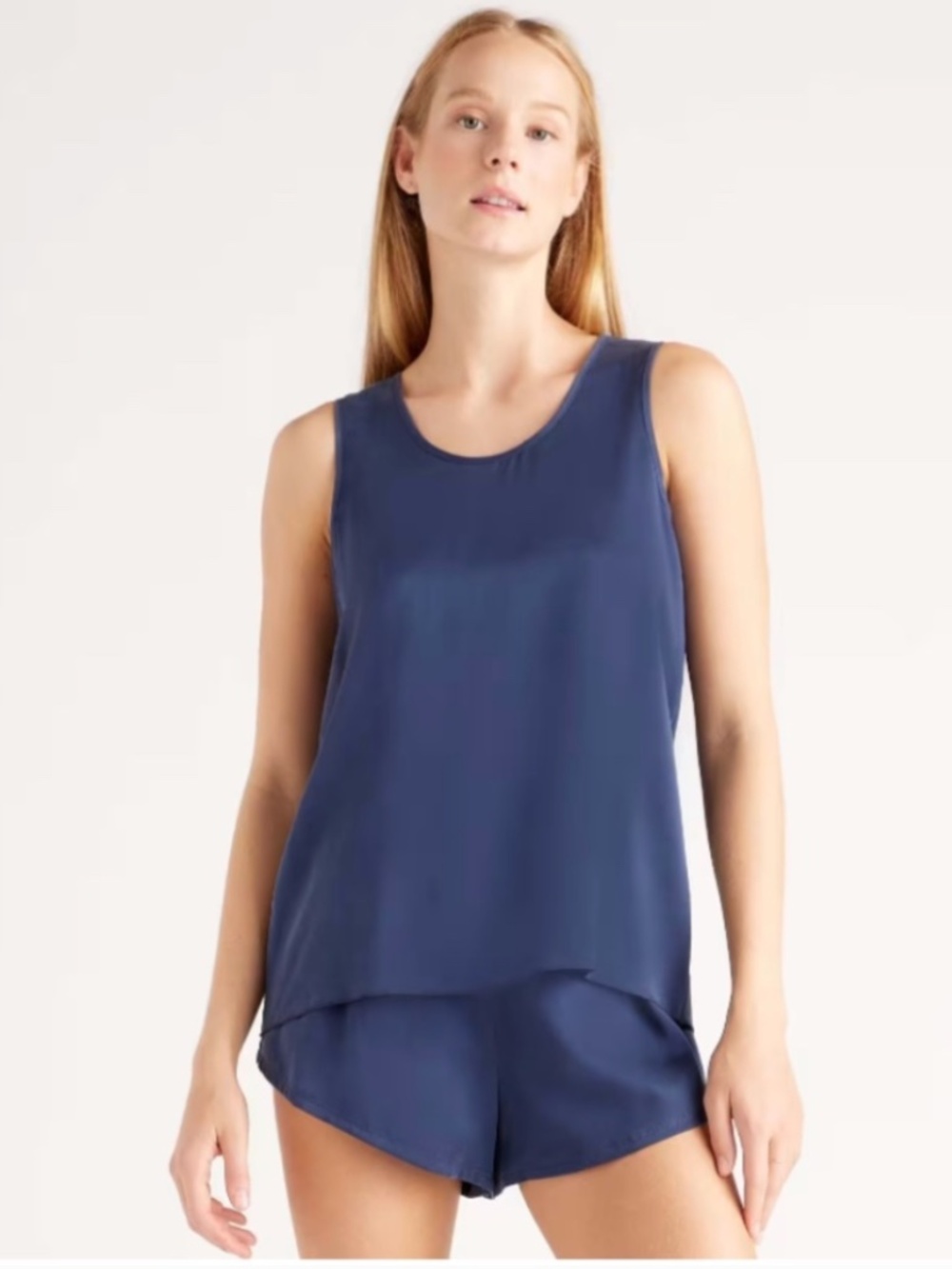 Quince 100% Silk Washable Pajamas Set Silk Tank Silk Shorts